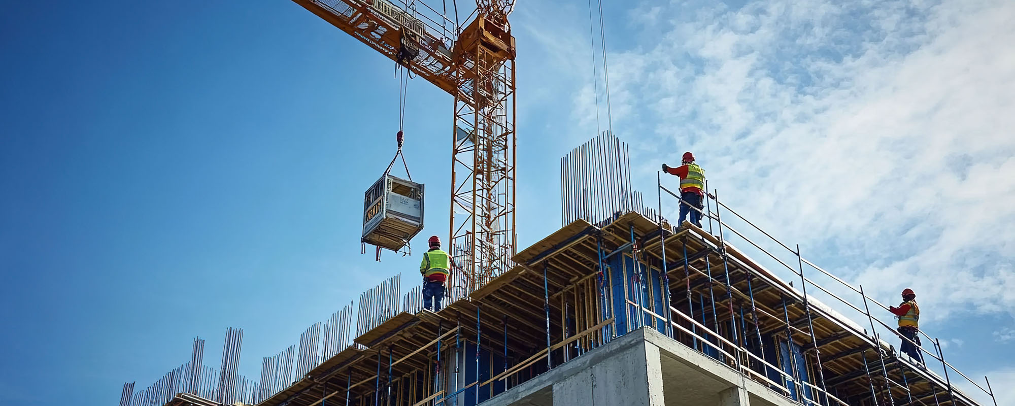 Arbeit auf der Baustelle